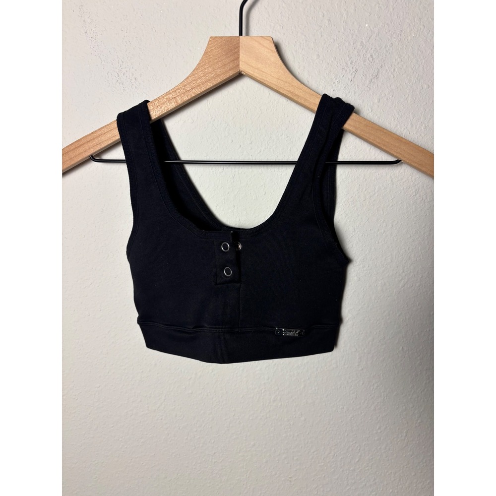 Bombshell Sportswear Henley Bra Black